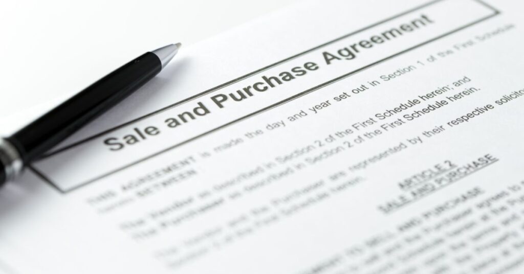 Signing the Purchase Agreement