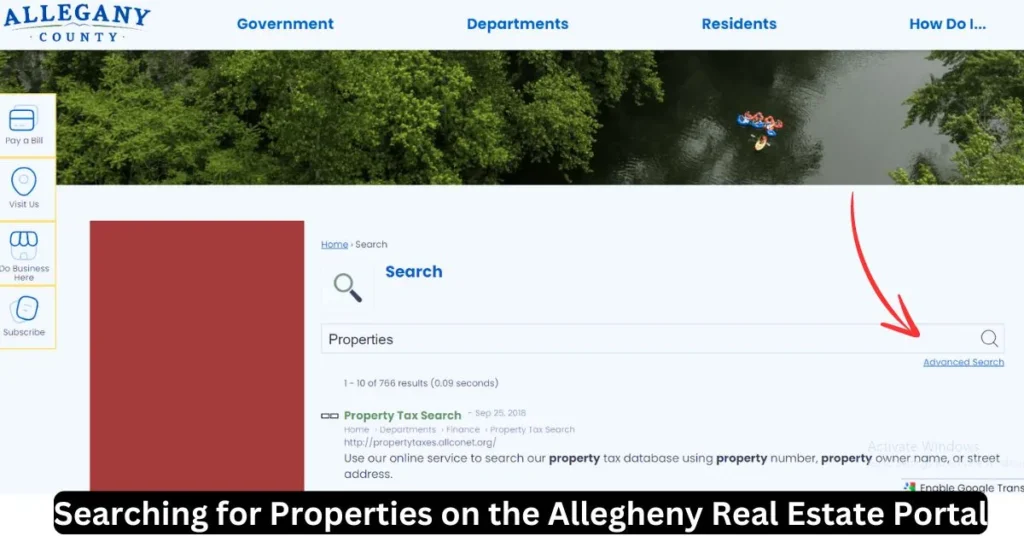 Searching for Properties on the Allegheny Real Estate Portal (1)